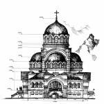эскиз храма свв Константина и Елены ст. Ессентукской